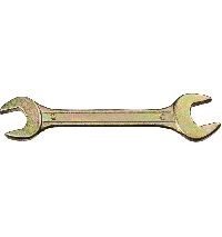Ключ рожковый 14х17мм, желтый цинк 14309