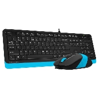 Клавиатура + мышь A4TECH Fstyler F1010 черный/синий USB