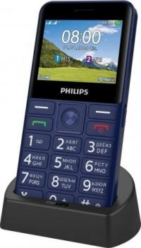 Телефон сотовый Philips Xenium E207 синий 2Sim 2.31" TFT 240x320 Nuc 0.08Mpix