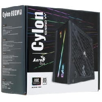 Блок питания 600Вт Aerocool CYLON 600 80+ (24+4+4pin) 120mm fan color 5xSATA RTL