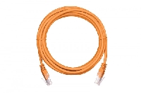 Патч-корд RG45 NETLAN U/UTP 4 пары, Кат.5е (Класс D), 100МГц, 2хRJ45/8P8C, T568B, заливной, многожильный, BC (чистая медь), PVC нг(B), оранжевый, 0,5м, уп-ка 10шт. EC-PC4UD55B-BC-PVC-005-OR-10