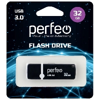 Флеш диск 32GB USB 3.0 Perfeo C08 Black