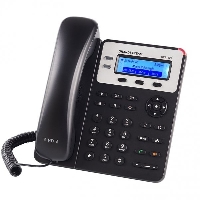 Телефон IP Grandstream GXP-1625 телефонная книга на 500 контактов, поддержка 2 линий и 2 SIP-аккаунтов, гарнитура с разъемом RJ9, два порта Fast Ethernet, PoE-питание, крепление на стену.