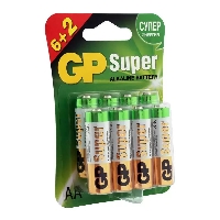   AA GP Super Alkaline 15AA21-2CRSBC8 AA (8)