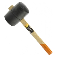 Киянка резиновая 450р, черная резина, деревянная рукоятка Sparta 111505