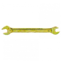 Ключ рожковый 6х7мм, желтый цинк 14301
