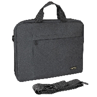 Сумка для ноутбука 15" ExeGate Business ECC-215 Black, черная, полиэстер повышенной плотности 600D,