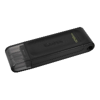 Флеш диск 128GB USB 3.2 Kingston DataTraveler 70 Type-C DT70/128GB  черный
