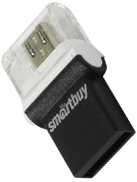   16GB USB 2.0 Smart Buy OTG POKO series Black (SB16GBPO-K)