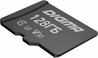 ����� ������ Micro-SD 128Gb Class 10, Digma CARD30 V30 + adapter DGFCA128A03
