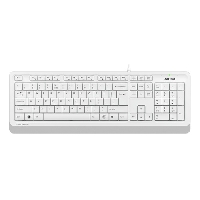 Клавиатура A4TECH A4 Fstyler FK10 белый/серый USB Multimedia длина кабеля 1.5, защита от влаги