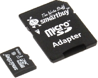 Карта памяти Micro-SD 128Gb Class 10, Smart Buy UHS-I (без адаптеров)