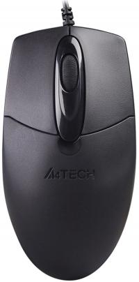 Мышь проводная A4 Tech OP-720S черный оптическая (1200dpi) silent USB (2but)