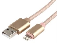 Дата-кабель USB-Type-C Cablexpert CC-U-USBC01Gd-1.8M Длина 1.8м, Цвет золотой, Тканевая оплетка, Интерфейс USB 2.0, Максимальная сила тока 4.5А