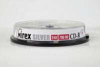 Диск CD-R 700Mb 24x Mirex Silver (10шт/упак) (UL120055A8L)