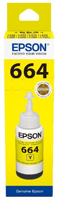 Чернила Epson L100 /L1300 yellow 70ml  C13T66444A  (664 EcoTank )