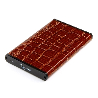 Контейнер Mobile rack HDD Gembird EE2-U3S-70L-BR, коричневый, USB 3.0, SATA, металл+кожзам