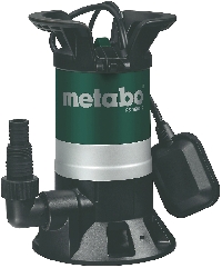 Насос Metabo PS 7500 S дренажный 450Вт, подъем 5м, глубина погружения 5м, 7500 л/ч, для чистой и грязной воды, частицы до 30мм, защита от перегрузок, 4,8кг (0250750000)