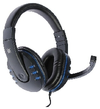Наушники+микрофон Defender Warhead G-160 черно-синие кабель 2,5 м 2x jack 3.5 мм