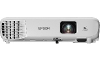 Проектор Epson EB-E01 LCD, разрешение: 1024x678, яркость: 3300 люмен, контрастность: 15000:1, встроенный динамик 2 Вт ,ПДУ , кабель для подключения к ПК с 15-контактным разъемом D-Sub (n/n) 1,8м ( V11H971040 )