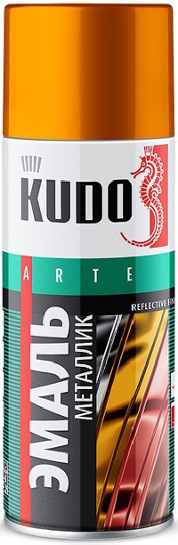 Эмаль аэрозоль KUDO универсал желтая 520мл (KU-1013)