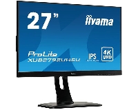 Монитор 27" Iiyama ProLite XUB2792UHSU-B1 Цвет черный, матрица IPS, 3840x2160(16:9) matt 60Hz, отклик 4ms, угол 178°/178°, яркость 300cd/m2, контрастность 1000:1, разъемы DVI-D DP HDMI, поворотный экран, динамики 2x2Вт, блок питания внутренний