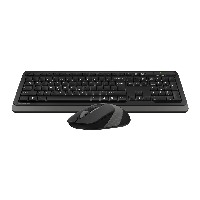 Клавиатура + мышь беспроводная A4TECH Fstyler FG1010 черный/серый USB