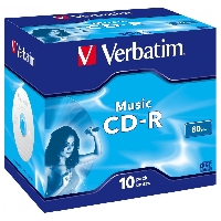 Диск CD-R 700Mb 16х Verbatim Jewel case (10шт) (43365)