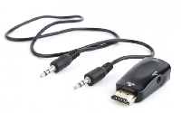 Переходник HDMI-VGA Cablexpert A-HDMI-VGA-02 19M/15F, Jack3.5 аудиовыход