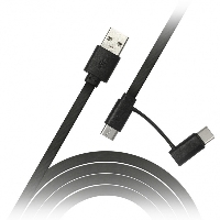 -  USB-microUSB+Type-C Smartbuy IK-412 black  1,  ,  USB 2.0