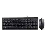 Клавиатура + мышь A4TECH KRS-8372 клав:черный мышь:черный USB