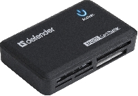 Картридер USB 2.0 Defender OPTIMUS 83501  Скорость передачи данных составляет от 700Кб/с до 20Mбит/s,