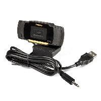 Камера WEB ExeGate GoldenEye C270 HD (матрица 1/3" 1 Мп, 1280х720, 720P, USB, микрофон с шумоподавлением, универсальное крепление, кабель 1,5 м, Win Vista/7/8/10, Mac OS, черная)