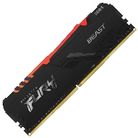  DIMM DDR4 32Gb 3200MHz Kingston KF432C16BBA/32FURY Beast Black RGB Gaming Memory Non-ECC, CL16, 1.35V, 2Gx8, RTL