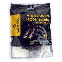 Кабель HDMI Cablexpert CCP-HDMI8K-2.5M, 2.5м, v2.1, 8K, 19M/19M, черный, позол.разъемы, экран, пакет