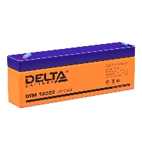 Аккумулятор UPS 12V 2.2Ah  Delta DTM 12022 усовершенствованная конструкция решеток из особо чистого сплава свинца