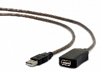 Удлинитель USB 2.0 AМ/AF 5m UAE-01-5M активный Cablexpert UAE-01-5M, AM/AF, 5м