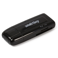 Картридер USB 3.0 Smartbuy SD/MicroSD 705, черный (SBR-705-K)