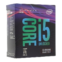 Процессор Soc-1151v2 Intel I5-8600K (3.6GHz/iUHDG630)  (BX80684I58600K S R3QU) BOX (без вентилятора)