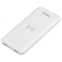 Мобильный аккумулятор беспроводной Buro BPW10E 10000mAh 2A 2xUSB беспроводная зарядка белый