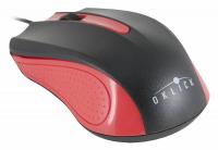 Мышь проводная Oklick 225M черный /красный оптическая (1200dpi) USB (2but)
