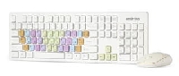 Клавиатура + мышь Smartbuy 218346AG белый с цветными клавишами (SBC-218346AG-W)  2.4ГГц