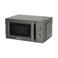 Микроволновая печь OPTIMA MO-2023G объем : 20 л/ мощность: 700 Вт/ покрытие : эмаль/ управление : механическое/ переключатели : поворотные/ таймер, звуковой сигнал окончания, подсветка, цвет серый.