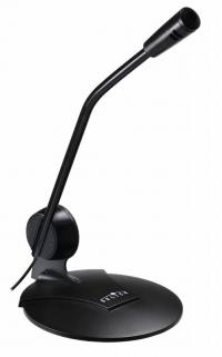Микрофон Oklick MP-M009  1.8м черный на ножке