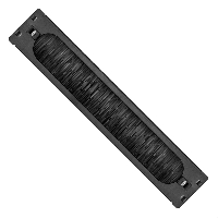 Кабельный органайзер c щеточным вводом ExeGate BP19-2UM-TL (19" 2U, металлический, быстросъемный, цвет черный, RTL)