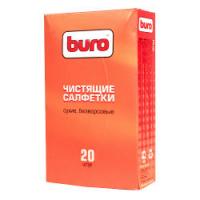 Салфетки чистящие Buro  сухие, безворсовые, 20 шт. BU-Udry