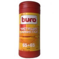 Салфетки чистящие Buro BU-Tmix, 130 шт универсальные туба 65шт влажных + 65шт сухих