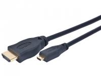  HDMI - microHDMI Cablexpert  CC-HDMID-10, 19M/19M, 3.0, v1.3, , ., , 