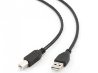 Кабель USB 2.0 Pro Gembird CCP-USB2-AMBM-10, AM/BM, 3.0м, позол.конт., черный, пакет