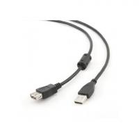 Удлинитель USB 2.0 Pro Gembird CCF-USB2-AMAF-10, AM/AF,  3м,  феррит.кольцо,  позол.конт.,  черный,  пакет
